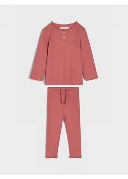 Sinsay - Komplet: koszulka i spodnie - różowy ze sklepu Sinsay w kategorii Komplety niemowlęce - zdjęcie 161682892