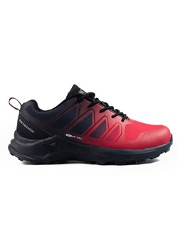 Czerwone buty trekkingowe męskie DK Softshell czarne ze sklepu ButyModne.pl w kategorii Buty trekkingowe męskie - zdjęcie 161684161