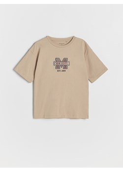 Reserved - T-shirt z haftem - jasnoszary ze sklepu Reserved w kategorii T-shirty chłopięce - zdjęcie 161684863