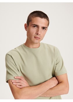 Reserved - T-shirt regular fit - jasnozielony ze sklepu Reserved w kategorii T-shirty męskie - zdjęcie 161685173
