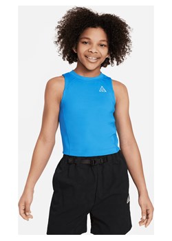 Koszulka treningowa bez rękawów dla dużych dzieci (dziewcząt) Nike ACG Repel - Niebieski ze sklepu Nike poland w kategorii Bluzki dziewczęce - zdjęcie 161686172