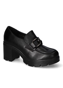 Półbuty Potocki 23-2-12042BK Czarne ze sklepu Arturo-obuwie w kategorii Półbuty damskie - zdjęcie 161697823