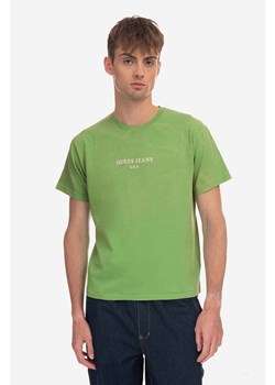 Guess U.S.A. t-shirt bawełniany Vintage Logo Tee M3GI00KBB50 kolor zielony z nadrukiem M3GI00.KBB50-F8DT ze sklepu ANSWEAR.com w kategorii T-shirty męskie - zdjęcie 161698251