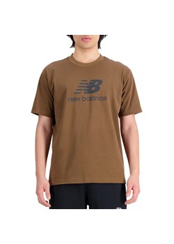 Koszulka New Balance MT31541DHE - brązowa ze sklepu streetstyle24.pl w kategorii T-shirty męskie - zdjęcie 161705843