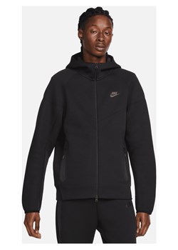 Męska bluza z kapturem i zamkiem na całej długości Nike Sportswear Tech Fleece Windrunner - Czerń ze sklepu Nike poland w kategorii Bluzy męskie - zdjęcie 161708194