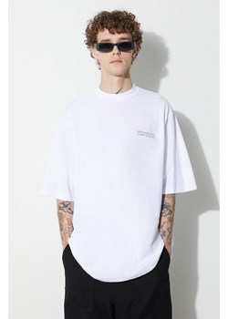 Marcelo Burlon t-shirt bawełniany Tempera Cross kolor biały z nadrukiem ze sklepu PRM w kategorii T-shirty męskie - zdjęcie 161711554