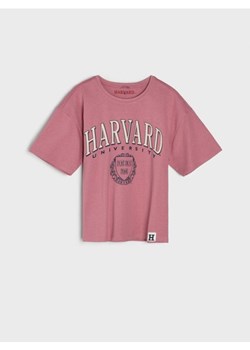 Sinsay - Koszulka Harvard - różowy ze sklepu Sinsay w kategorii Bluzki dziewczęce - zdjęcie 161766082