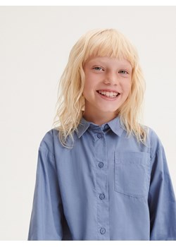 Reserved - Krótka koszula z kieszonką - jasnoniebieski ze sklepu Reserved w kategorii Koszule dziewczęce - zdjęcie 161768503