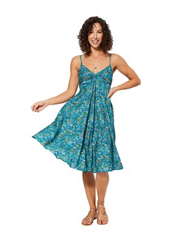 Aller Simplement Sukienka w kolorze niebiesko-oliwkowo-turkusowym ze sklepu Limango Polska w kategorii Sukienki - zdjęcie 161773322