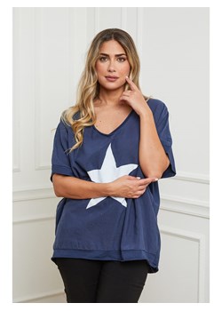 Plus Size Company Koszulka w kolorze granatowym ze sklepu Limango Polska w kategorii Bluzki damskie - zdjęcie 161775190