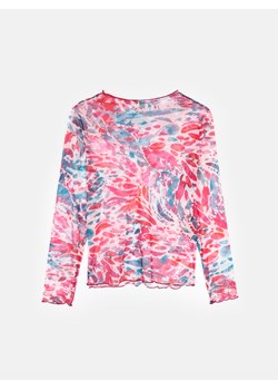 GATE Kolorowy t-shirt z nadrukiem z długimi rękawami dla plus size 48 ze sklepu gateshop w kategorii Bluzki damskie - zdjęcie 161779904