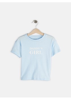 GATE Bawełniana koszulka z napisem dziewczęca 3Y ze sklepu gateshop w kategorii Bluzki dziewczęce - zdjęcie 161785834