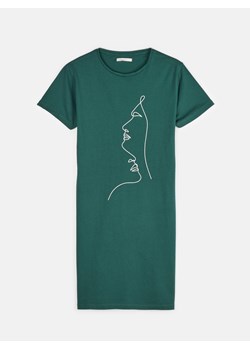 GATE Bawełniana sukienka t-shirtowa z graficznym nadrukiem XS ze sklepu gateshop w kategorii Sukienki - zdjęcie 161786163