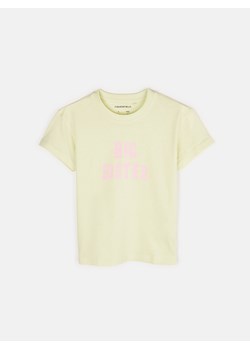 GATE Bawełniana oversize koszulka z napisem dziewczęca 3Y ze sklepu gateshop w kategorii Bluzki dziewczęce - zdjęcie 161791534
