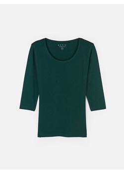 GATE Klasyczna elastyczna koszulka damska z rękawami 3/4 34 ze sklepu gateshop w kategorii Bluzki damskie - zdjęcie 161804994