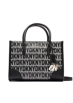 Torebka DKNY Perri Box Satchel R33DYY94 Bk Logo-Bk XLB ze sklepu eobuwie.pl w kategorii Kuferki - zdjęcie 161816963