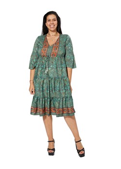 Aller Simplement Sukienka w kolorze zielonym ze sklepu Limango Polska w kategorii Sukienki - zdjęcie 161818601