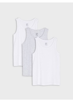 Sinsay - Koszulki 3 pack - biały ze sklepu Sinsay w kategorii Podkoszulki dziecięce - zdjęcie 161823302