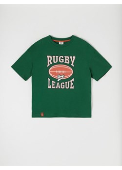 Sinsay - Koszulka oversize - zielony ze sklepu Sinsay w kategorii T-shirty męskie - zdjęcie 161853252