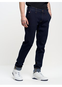 Spodnie chinosy męskie jeansowe granatowe Logan 784 ze sklepu Big Star w kategorii Jeansy męskie - zdjęcie 161865522