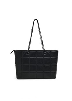 Cropp - Czarna pikowana torebka na łańcuszku - czarny ze sklepu Cropp w kategorii Torby Shopper bag - zdjęcie 161915352