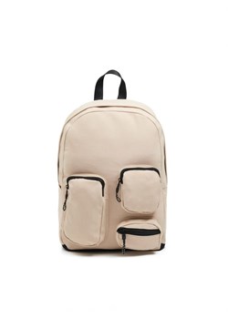 Cropp - Beżowy plecak z nadrukiem - beżowy ze sklepu Cropp w kategorii Plecaki - zdjęcie 161915470