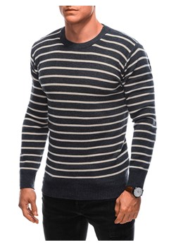 Sweter męski 220E - grafitowy ze sklepu Edoti w kategorii Swetry męskie - zdjęcie 161928122