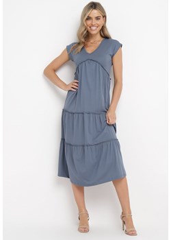 Granatowa Sukienka Zahille ze sklepu Born2be Odzież w kategorii Sukienki - zdjęcie 161933682