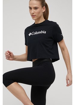 Columbia t-shirt bawełniany North Cascades kolor granatowy 1930051 ze sklepu PRM w kategorii Bluzki damskie - zdjęcie 161934271
