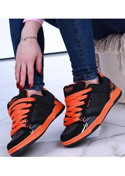 Czarno pomarańczowe damskie buty sportowe /D2-2 14793 T199/ ze sklepu Pantofelek24.pl w kategorii Buty sportowe damskie - zdjęcie 161940323