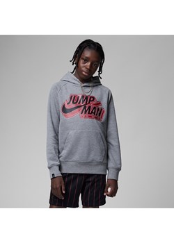 Bluza z kapturem dla dużych dzieci Jordan - Szary ze sklepu Nike poland w kategorii Bluzy chłopięce - zdjęcie 161944344