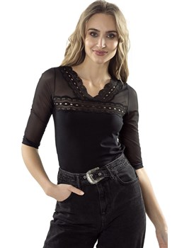 Koszulka czarna bluzka z koronką Mikela, Kolor czarny, Rozmiar S, Eldar ze sklepu Primodo w kategorii Bluzki damskie - zdjęcie 161947151