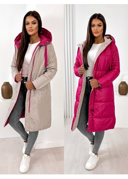 kurtka dwustronna nonua różowo - beżowa ze sklepu UBRA w kategorii Kurtki damskie - zdjęcie 161947354