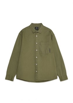 Cropp - Ciemnozielona koszula comfort - zielony ze sklepu Cropp w kategorii Koszule męskie - zdjęcie 161953410