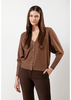 Brązowy zapinany kardigan ze sklepu Molton w kategorii Swetry damskie - zdjęcie 161957861