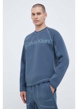 Calvin Klein Performance bluza treningowa kolor szary z nadrukiem ze sklepu ANSWEAR.com w kategorii Bluzy męskie - zdjęcie 161957920