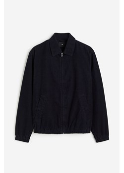 H & M - Sztruksowa kurtka Loose Fit - Niebieski ze sklepu H&M w kategorii Kurtki damskie - zdjęcie 161965503