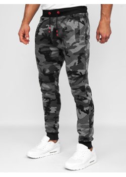 Spodnie męskie dresowe moro-grafitowe Denley KZ15B ze sklepu Denley w kategorii Spodnie męskie - zdjęcie 161965900