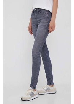 Calvin Klein Jeans jeansy damskie kolor szary ze sklepu ANSWEAR.com w kategorii Jeansy damskie - zdjęcie 161966233