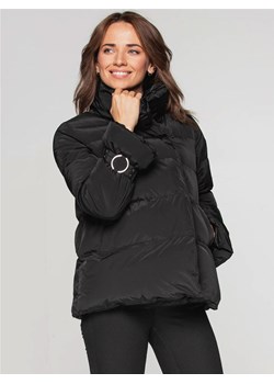 Krótka czarna kurtka damska ze stójką Perso ze sklepu Eye For Fashion w kategorii Kurtki damskie - zdjęcie 161967413