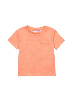Pomarańczowy t-shirt dla niemowlaka z kieszonką ze sklepu 5.10.15 w kategorii Koszulki niemowlęce - zdjęcie 161972214