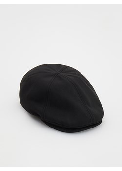 Reserved - Kaszkiet z gładkiego materiału - czarny ze sklepu Reserved w kategorii Kaszkiety męskie - zdjęcie 161977592
