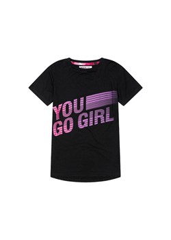 T-shirt dziewczęcy czarny z kolorowym napisem ze sklepu 5.10.15 w kategorii Bluzki dziewczęce - zdjęcie 161981454