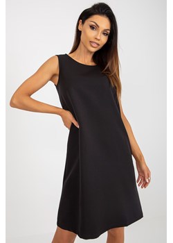 Czarna sukienka koktajlowa do kolana OCH BELLA ze sklepu 5.10.15 w kategorii Sukienki - zdjęcie 161985773