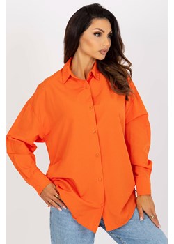 Pomarańczowa damska koszula klasyczna ze ściągaczami ze sklepu 5.10.15 w kategorii Koszule damskie - zdjęcie 161986954