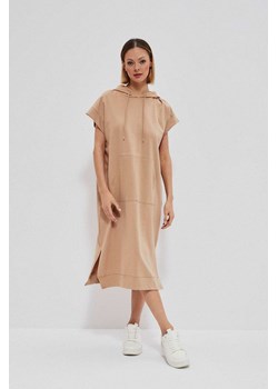 Długa luźna sukienka beżowa ze sklepu 5.10.15 w kategorii Sukienki - zdjęcie 161987992
