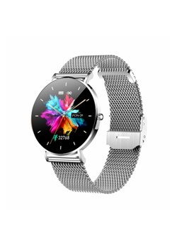 Smartwatch zegarek damski Manta Alexa - srebrny + czarny pasek ze sklepu 5.10.15 w kategorii Zegarki - zdjęcie 161989664