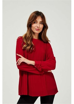 Koszula damska czerwona z plisami ze sklepu 5.10.15 w kategorii Bluzki damskie - zdjęcie 161992823