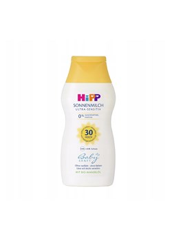 HIPP Balsam ochronny na słońce SPF30  Babysanft Ultra Sensitive, od 1. dnia życia, 200 ml ze sklepu 5.10.15 w kategorii Kosmetyki do opalania - zdjęcie 161993161