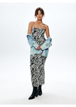 Sinsay - Sukienka midi ze wzorem - wielobarwny ze sklepu Sinsay w kategorii Sukienki - zdjęcie 161995921
